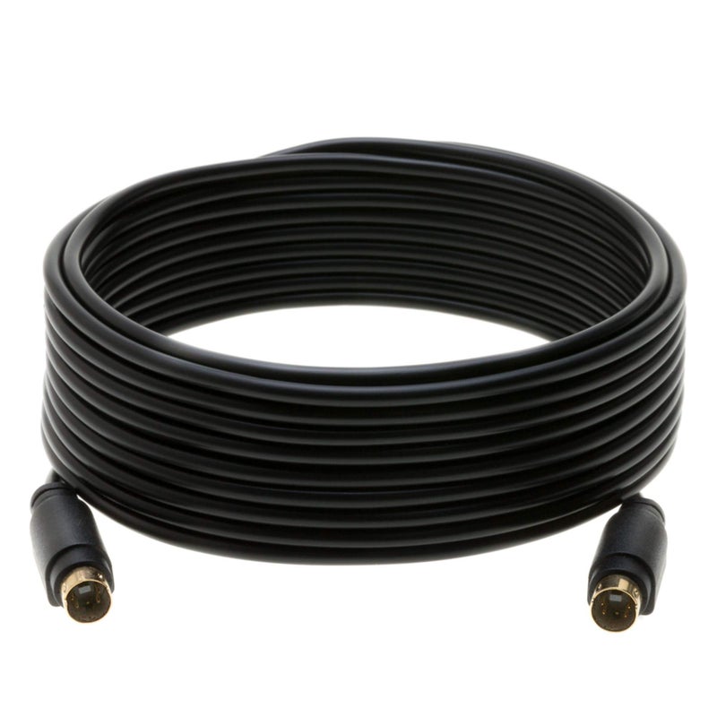 WireZee S-Video Cable 4 Pin Male 75 Ohm Patch Cord for DVD HDTV (25FT) - Image 3